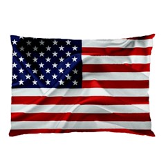 American Usa Flag Pillow Case (two Sides) by FunnyCow