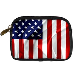 American Usa Flag Vertical Digital Camera Cases by FunnyCow