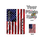 American Usa Flag Vertical Playing Cards 54 (Mini)  Front - Joker1