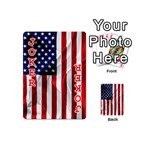 American Usa Flag Vertical Playing Cards 54 (Mini)  Front - Joker2
