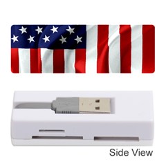 American Usa Flag Vertical Memory Card Reader (stick)  by FunnyCow