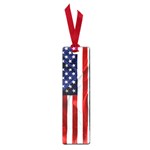 American Usa Flag Vertical Small Book Marks Front