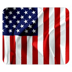 American Usa Flag Vertical Double Sided Flano Blanket (small)  by FunnyCow