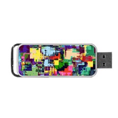 Color Abstract Background Textures Portable Usb Flash (two Sides)