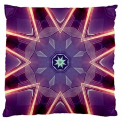 Abstract Glow Kaleidoscopic Light Standard Flano Cushion Case (one Side) by Nexatart