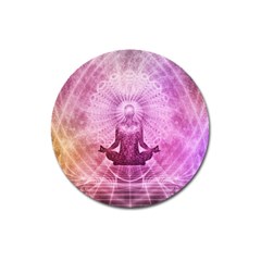 Meditation Spiritual Yoga Magnet 3  (round) by Nexatart