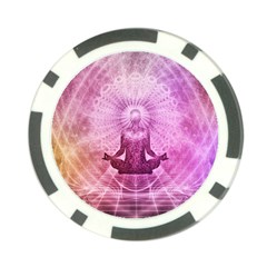 Meditation Spiritual Yoga Poker Chip Card Guard (10 Pack)
