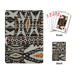 Fabric Textile Abstract Pattern Playing Card by Nexatart