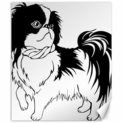 Animal Canine Dog Japanese Chin Canvas 20  X 24   by Sapixe