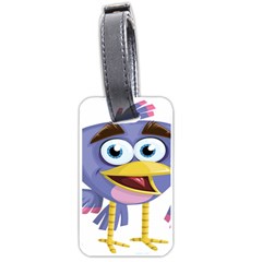 Bird Violet Beak Feather Fun Luggage Tags (one Side)  by Sapixe