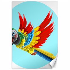 Parrot Animal Bird Wild Zoo Fauna Canvas 20  X 30   by Sapixe