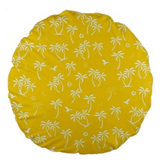 Tropical Pattern Large 18  Premium Flano Round Cushions by Valentinaart