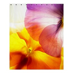 Big Colorful Tropical Yellow And Purple  Shower Curtain 60  X 72  (medium)  by flipstylezfashionsLLC