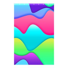 Lines Curves Colors Geometric Lines Shower Curtain 48  X 72  (small)  by Nexatart