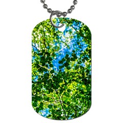 Forest   Strain Towards The Light Dog Tag (two Sides) by FunnyCow