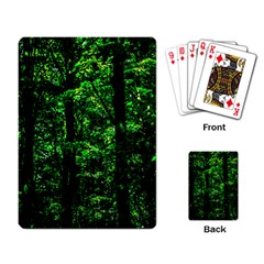 Emerald Forest Playing Card by FunnyCow
