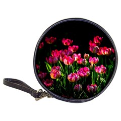 Pink Tulips Dark Background Classic 20-cd Wallets by FunnyCow