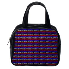 French Revolution Typographic Pattern Design 2 Classic Handbags (one Side) by dflcprints