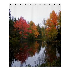 Autumn Pond Shower Curtain 60  X 72  (medium)  by IIPhotographyAndDesigns