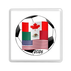 United Football Championship Hosting 2026 Soccer Ball Logo Canada Mexico Usa Memory Card Reader (square) by yoursparklingshop