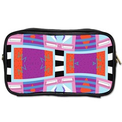 Mirrored Distorted Shapes                                    Toiletries Bag (two Sides) by LalyLauraFLM