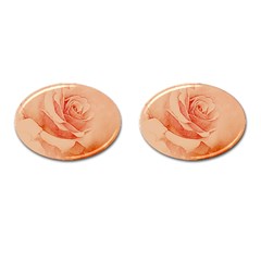 Wonderful Rose In Soft Colors Cufflinks (oval) by FantasyWorld7