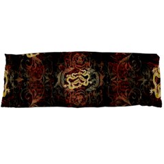 A Golden Dragon Burgundy Design Created By Flipstylez Designs Body Pillow Case Dakimakura (two Sides) by flipstylezfashionsLLC