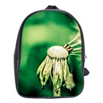 Dandelion Flower Green Chief School Bag (Large)