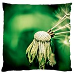 Dandelion Flower Green Chief Standard Flano Cushion Case (Two Sides)