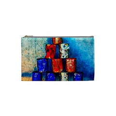 Soup Cans   After The Lunch Cosmetic Bag (small) by FunnyCow