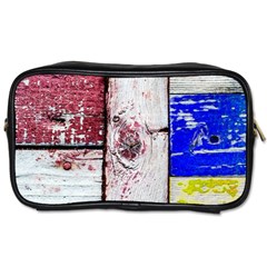 Abstract Art Of Grunge Wood Toiletries Bags by FunnyCow