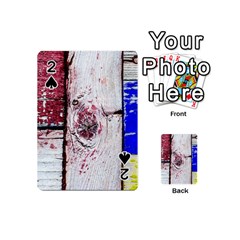 Abstract Art Of Grunge Wood Playing Cards 54 (mini)  by FunnyCow