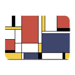 Abstract Art Of De Stijl Plate Mats by FunnyCow