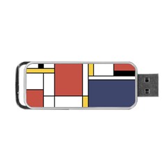 Abstract Art Of De Stijl Portable Usb Flash (two Sides) by FunnyCow