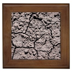 Earth  Dark Soil With Cracks Framed Tiles by FunnyCow