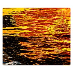 Liquid Gold Double Sided Flano Blanket (small)  by FunnyCow