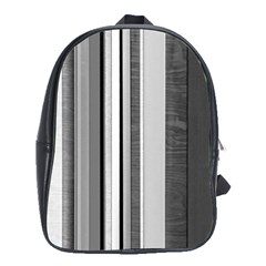 Shades Of Grey Wood And Metal School Bag (xl) by FunnyCow