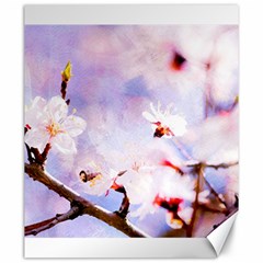 Pink Sakura Purple Background Canvas 20  X 24   by FunnyCow