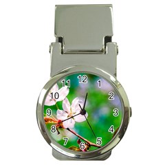 Sakura Flowers On Green Money Clip Watches by FunnyCow