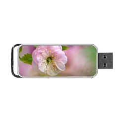 Single Almond Flower Portable Usb Flash (one Side) by FunnyCow