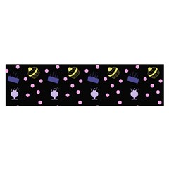 Cakes And Sundaes Black Satin Scarf (oblong) by snowwhitegirl