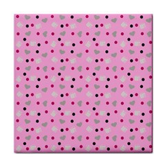 Pink Milk Hearts Face Towel by snowwhitegirl