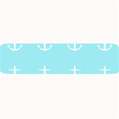 Aqua Anchor Large Bar Mats by snowwhitegirl