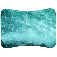 Green Ocean Splash Velour Seat Head Rest Cushion by snowwhitegirl