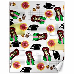 Office Girl Pattern Canvas 18  X 24  