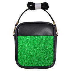 Green Glitter Girls Sling Bag by snowwhitegirl