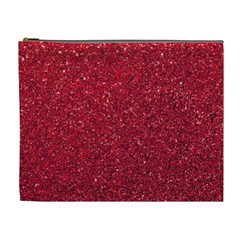 Red  Glitter Cosmetic Bag (xl) by snowwhitegirl