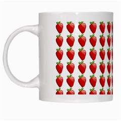 Strawberries White Mugs