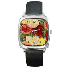 Flowers 1776429 1920 Square Metal Watch