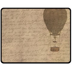 Letter Balloon Fleece Blanket (medium)  by vintage2030